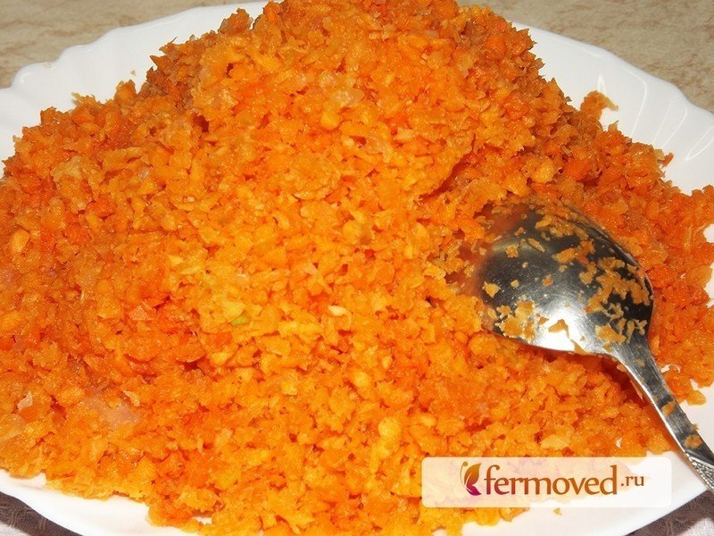 Натертая морковь