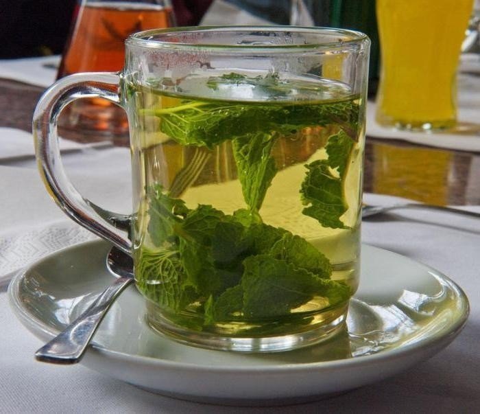 Зеленый чай и мята